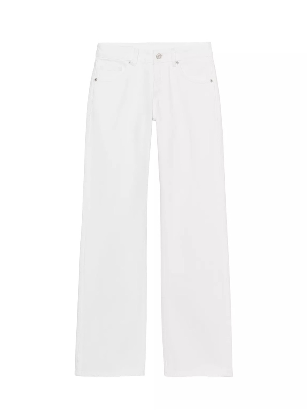 ZARA TRF Low Rise Wide Leg Jeans White Size 27 US 4